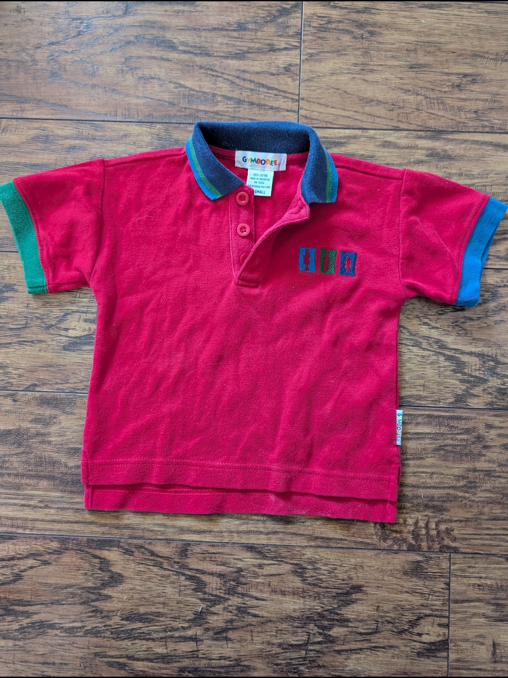 $ Vintage Rainbow Tag Gymboree Camping Embroidered Polo